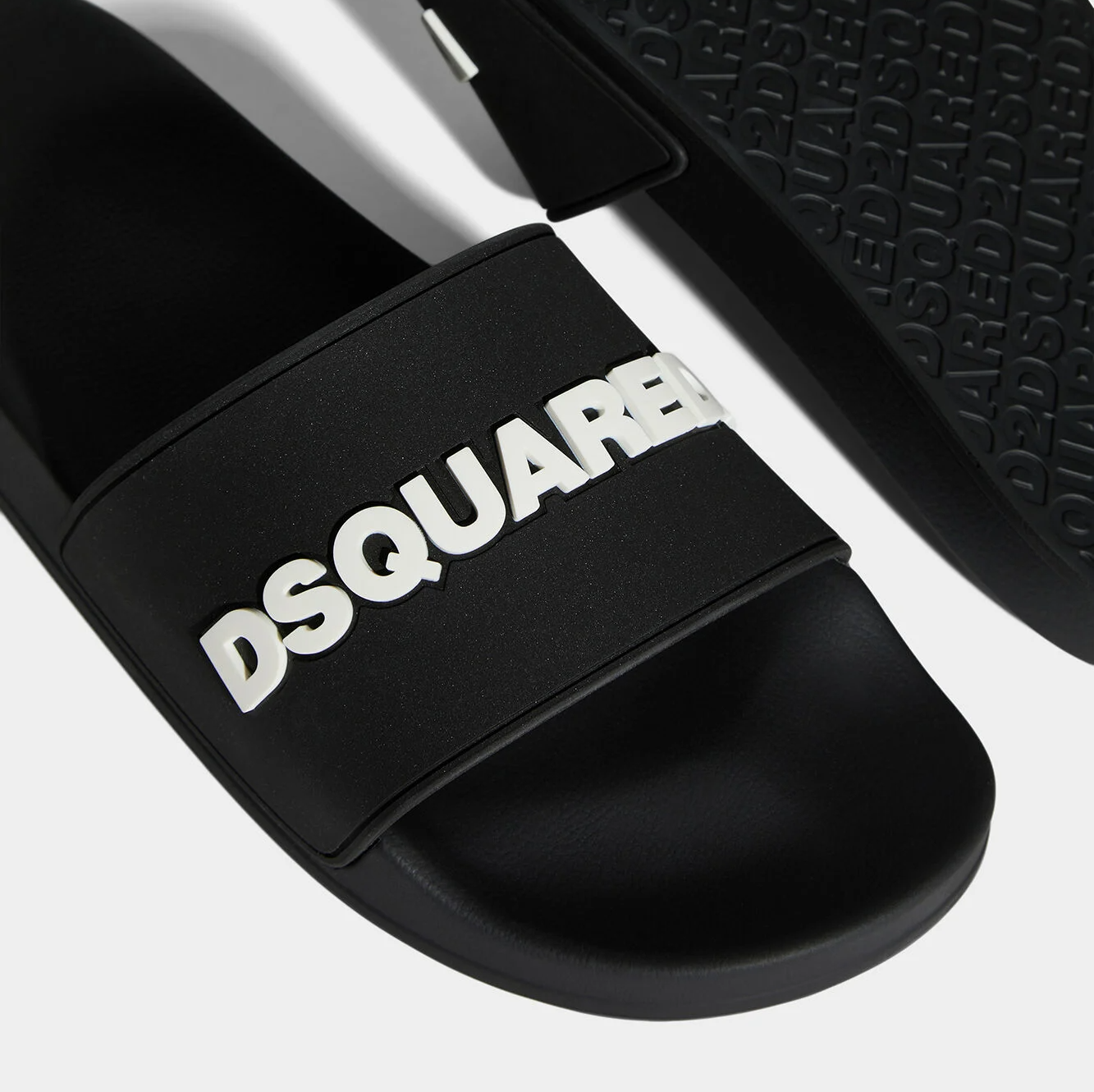 Alternative view of Dép Dsquared2 Logo Slides 'Black' FFM0023172050132124