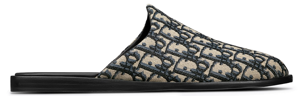 Dép Dior Indior Mule 'Black Grey' 3SA097ZJU-H961