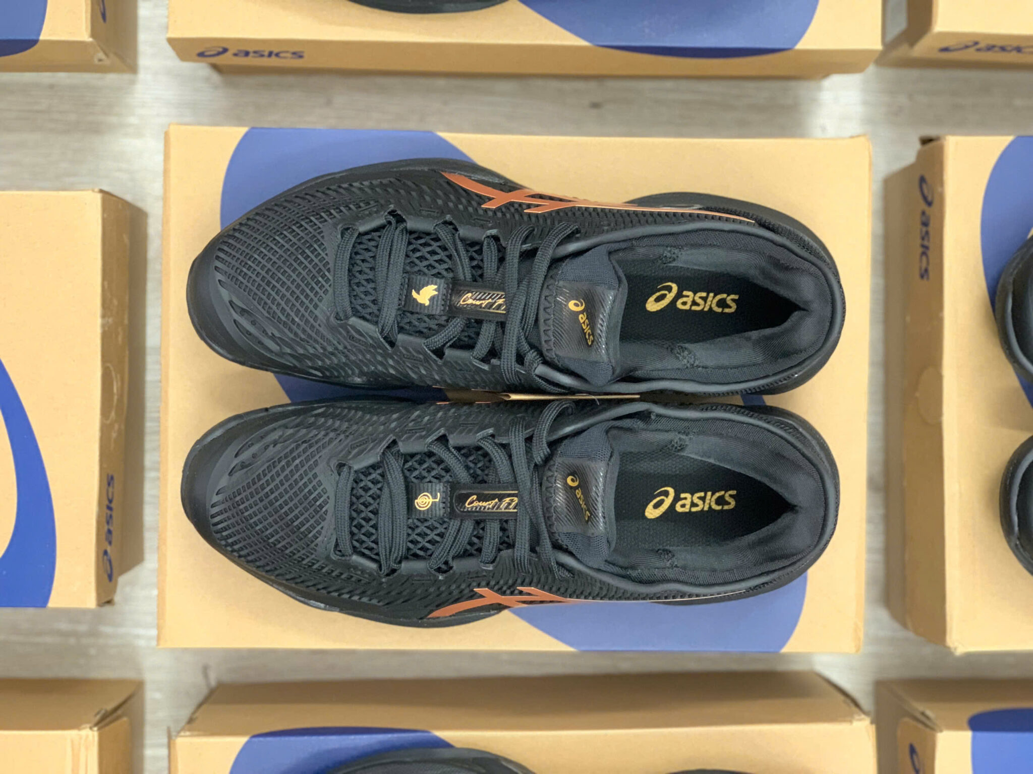Alternative view of Giày Asics Court FF 3 Novak Night Energy 'Black' 1041A527-960