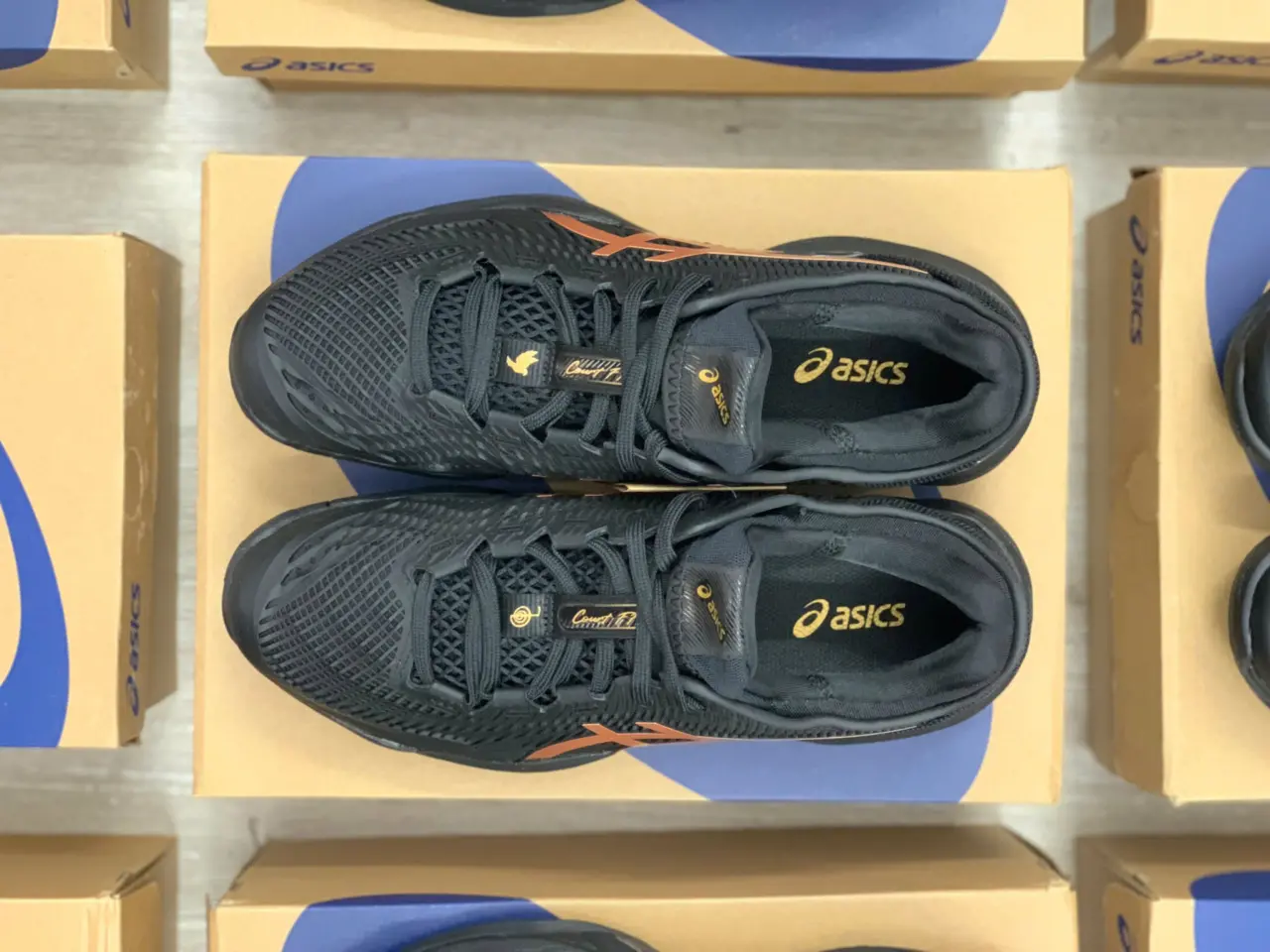 Alternative view of Giày Asics Court FF 3 Novak Night Energy 'Black' 1041A527-960