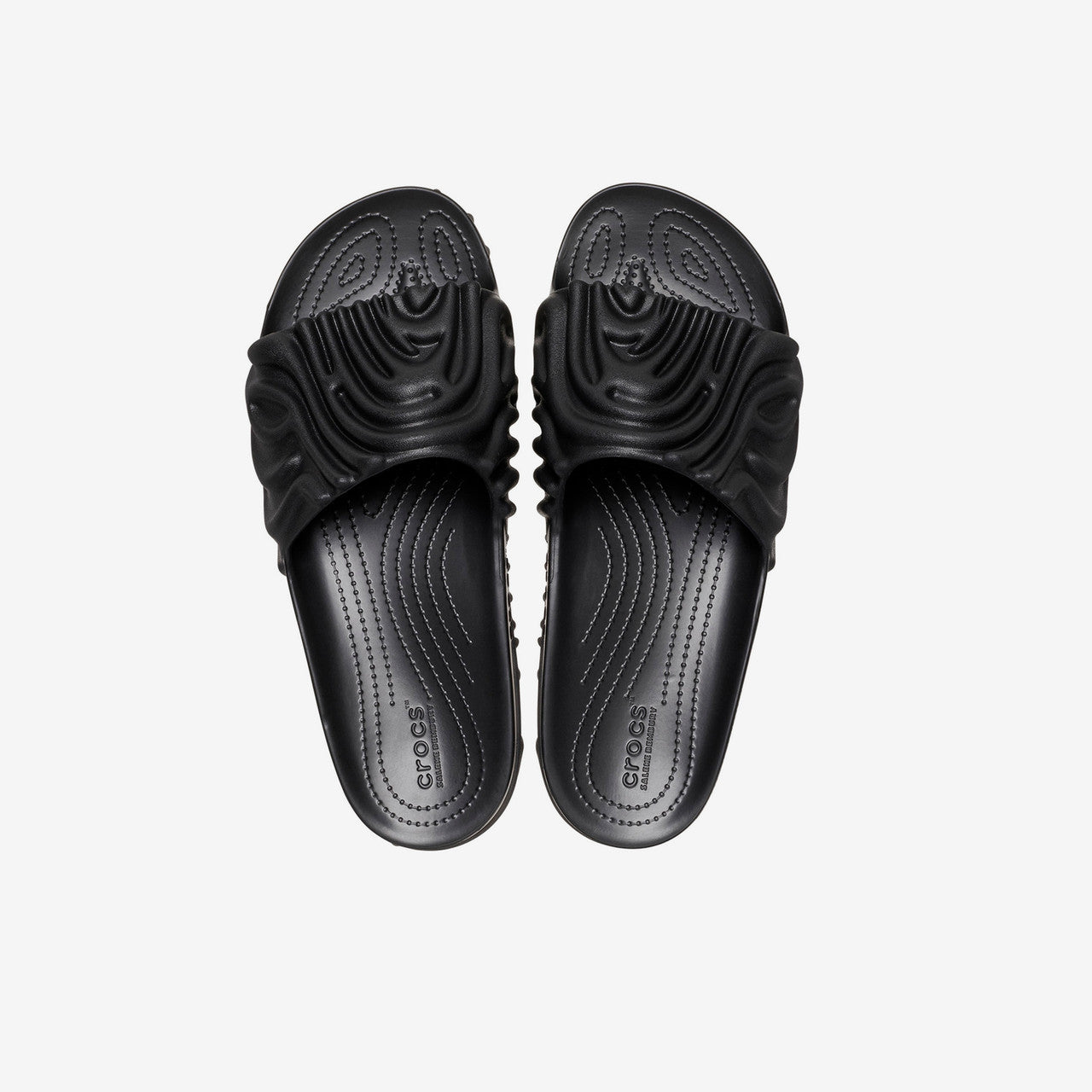 Dép Crocs Pollex Slide By Salehe Bembury Sasquatch 'Black' 208685-0KV - Ảnh 4