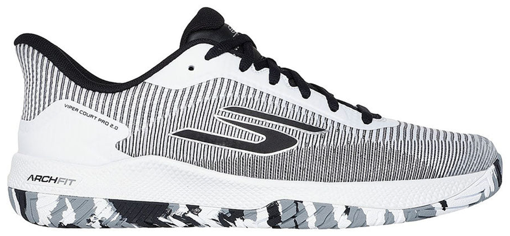 Giày Skechers Viper Court Pro 'White Black' 246109C-WBK