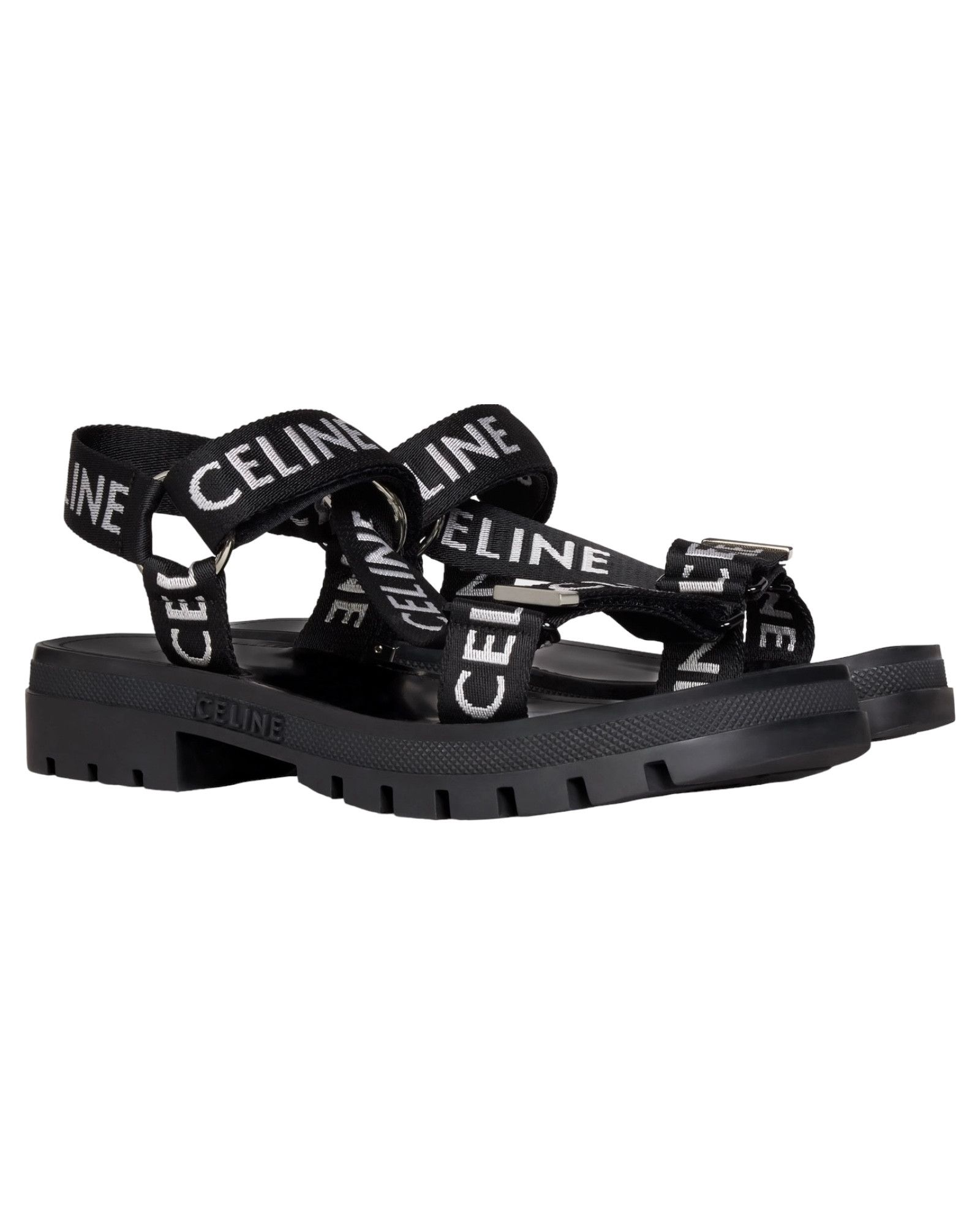 Alternative view of Dép Celine Leo Strappy 'Black White' 346742208C-38AW