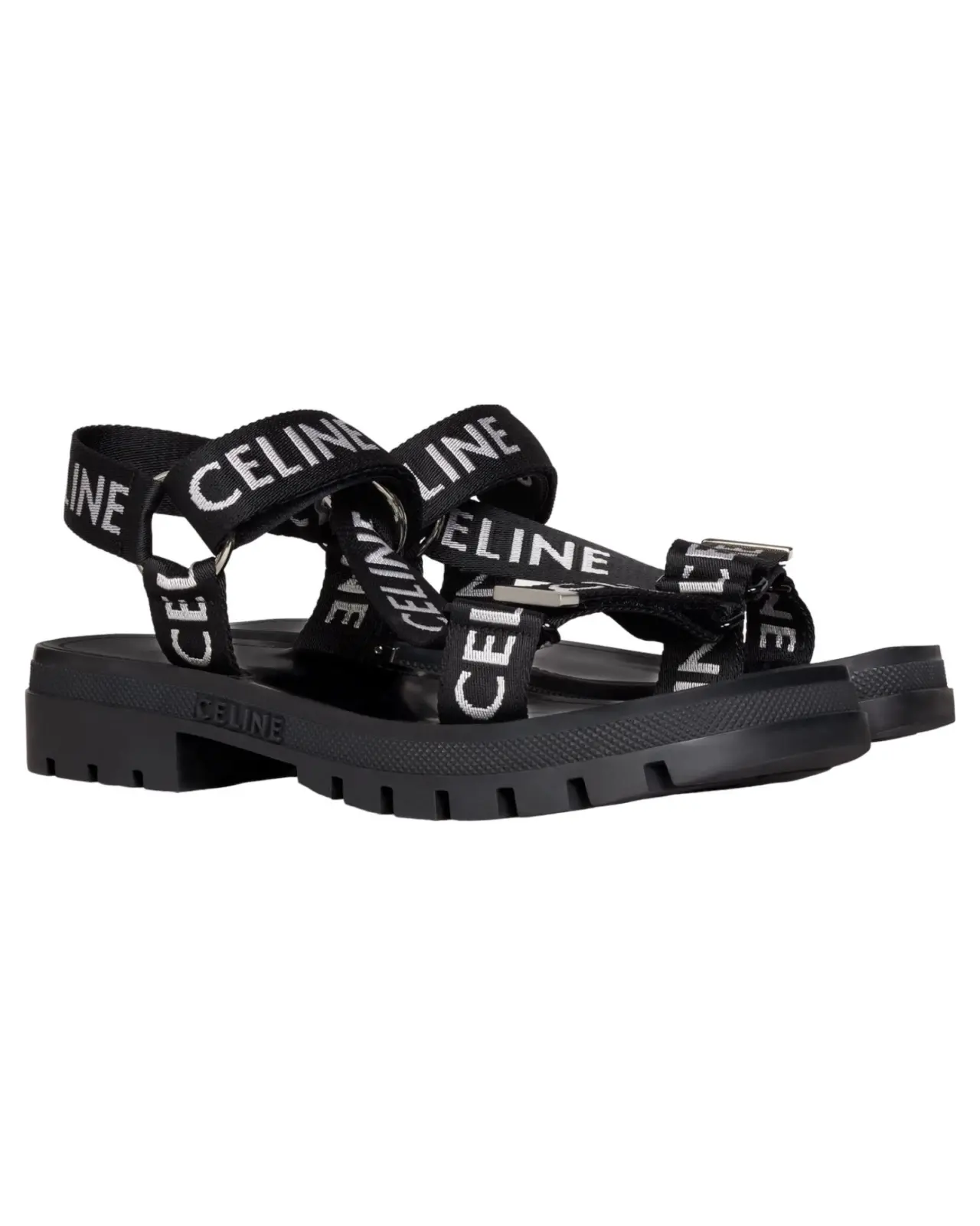 Alternative view of Dép Celine Leo Strappy 'Black White' 346742208C-38AW