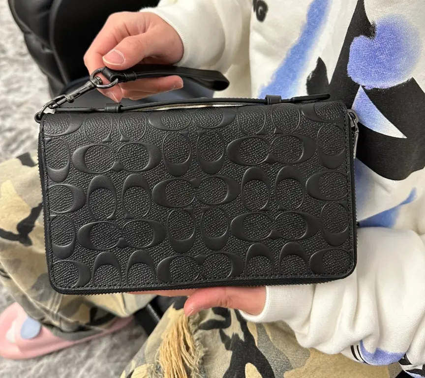 Alternative view of Túi Coach Double Zip Travel Organizer 'Black' F67637-QBBK