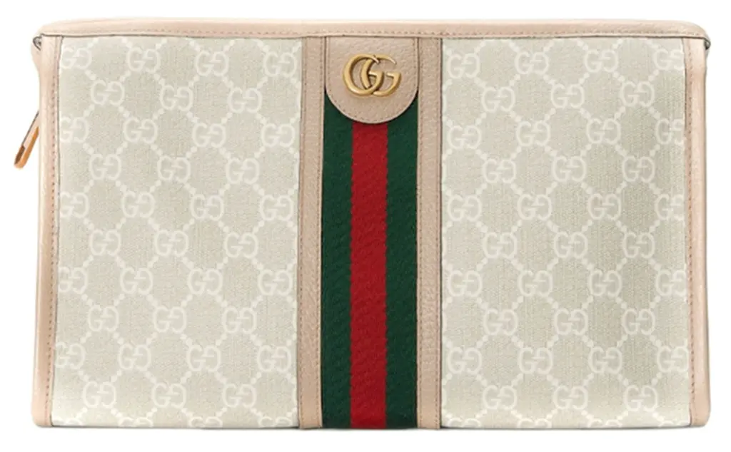 Túi Gucci Ophidia Monogram Clutch 'Beige' 598234-UULAG-9682