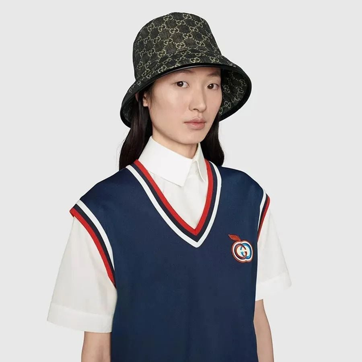 Alternative view of Mũ Gucci GG Canvas Bucket 'Black' 576371-3HAF8-1030
