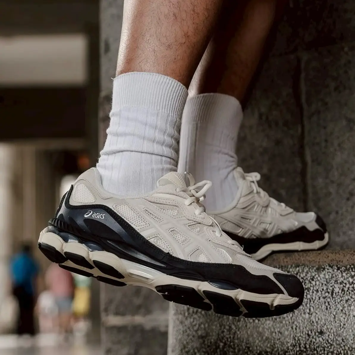 Alternative view of Giày Asics Gel-NYC ‘White Smoke Grey’ 1203A383-111
