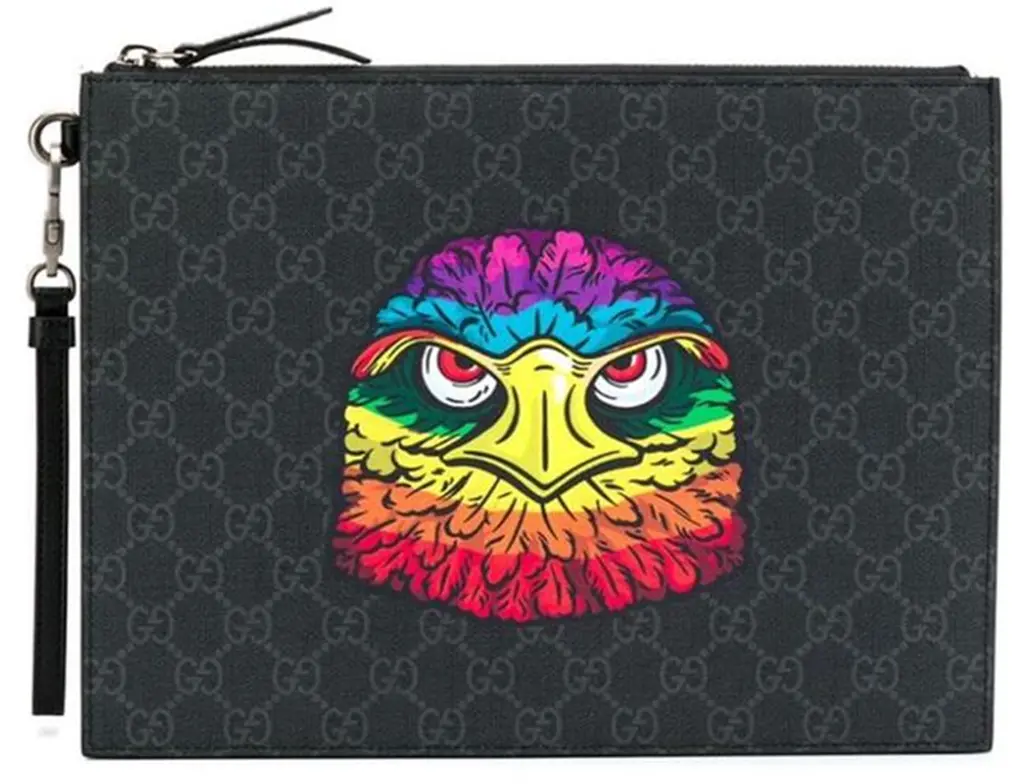 Túi Gucci GG Supreme Eagle Pouch 'Gray' 547084-91KAN-1087