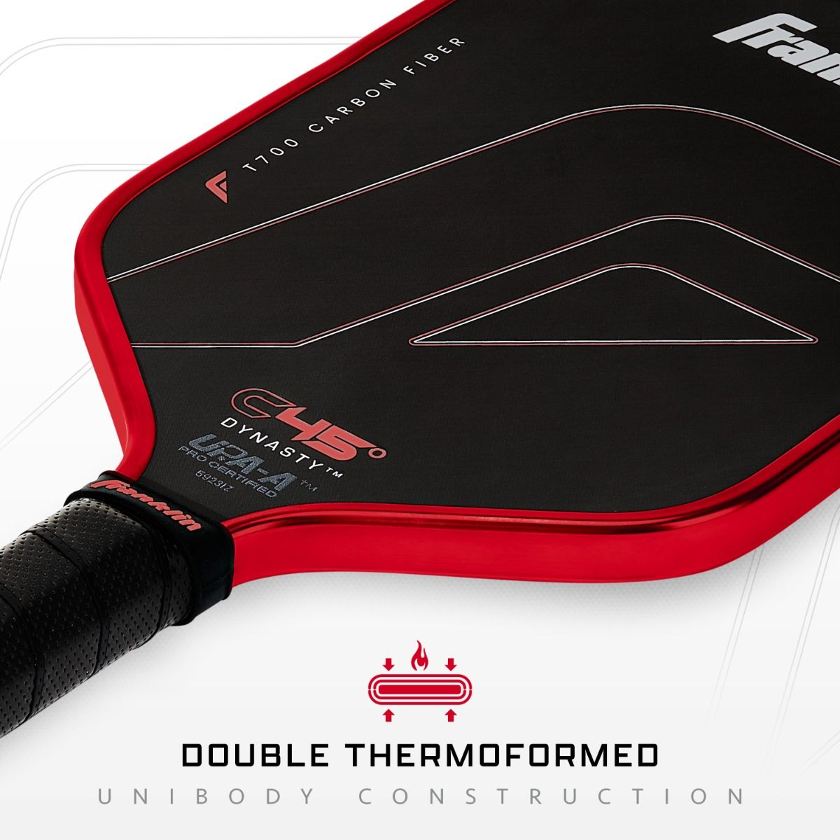 Vợt Pickleball Franklin C45° Carbon Fiber Paddle 'Red' - Ảnh 5