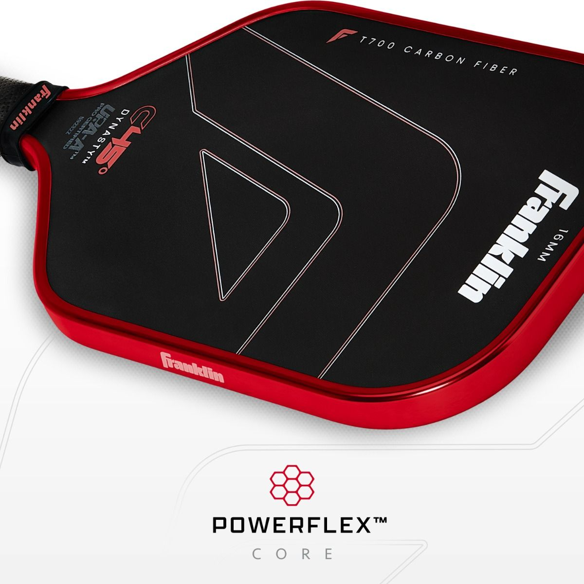 Vợt Pickleball Franklin C45° Carbon Fiber Paddle 'Red' - Ảnh 4