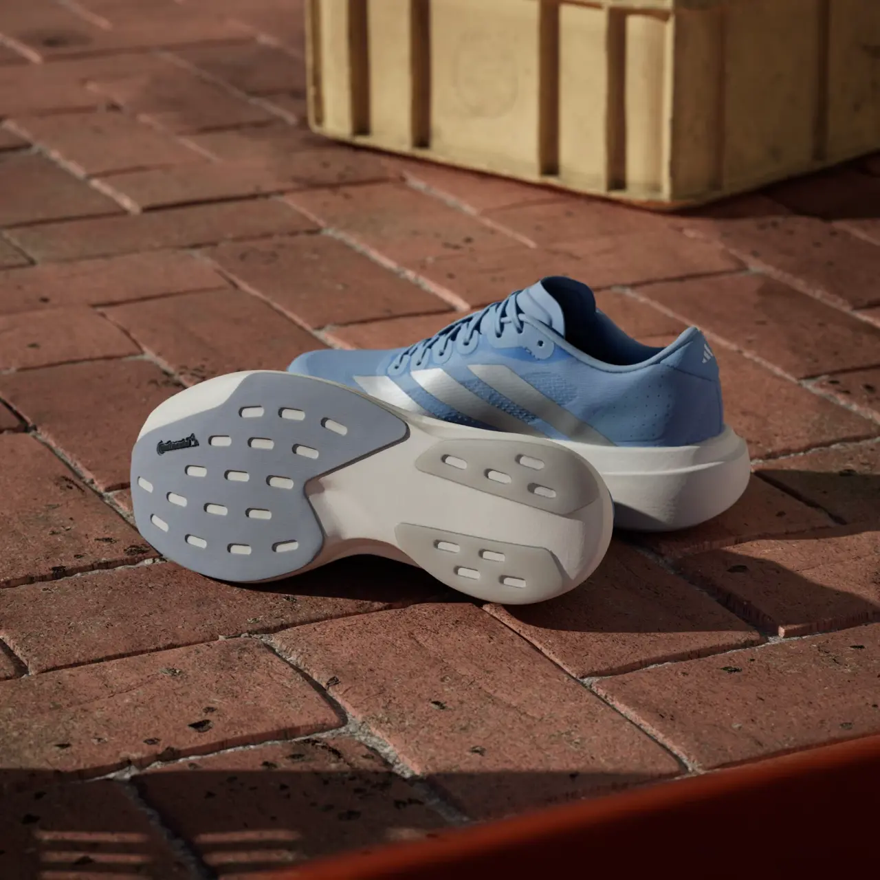 Alternative view of Giày Adidas Adizero Evo SL 'Glow Blue' JS4453