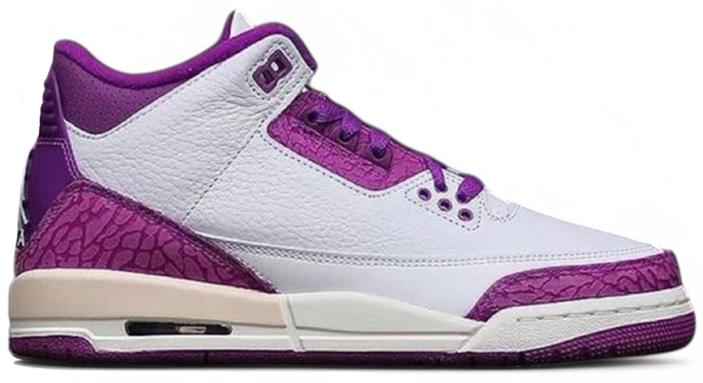 Giày Nike Air Jordan 3 Retro GS 'Vivid Purple' HQ0784-100
