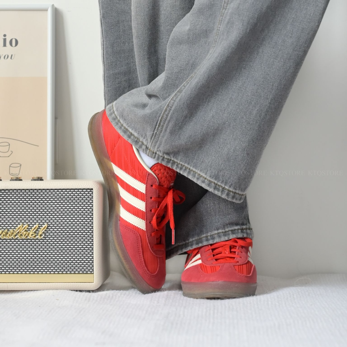 Giày Adidas Gazelle Indoor 'Red' JS1411 - Ảnh 4