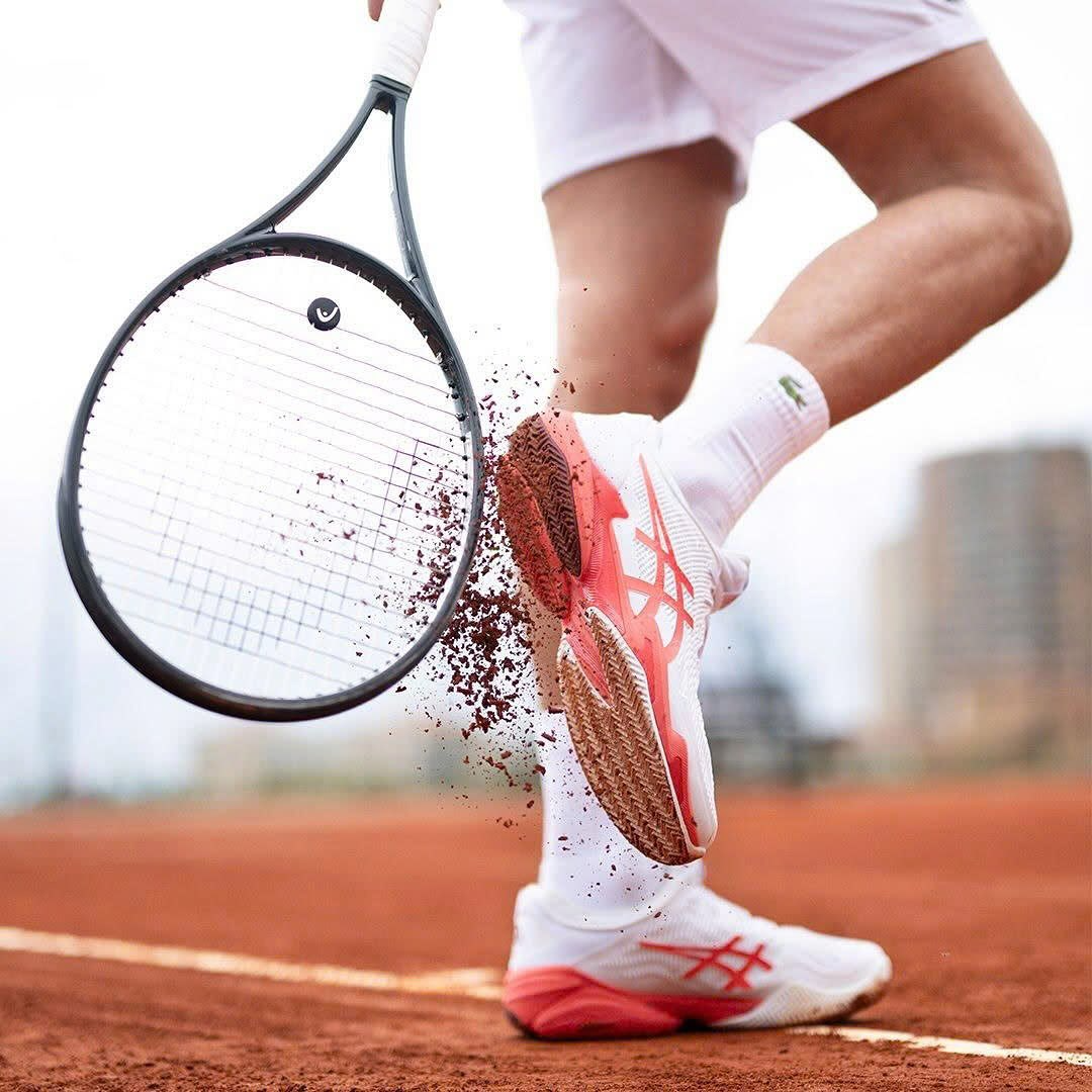 Alternative view of Giày Asics Court FF 3 Novak 'Cream Red' 1041A522-968