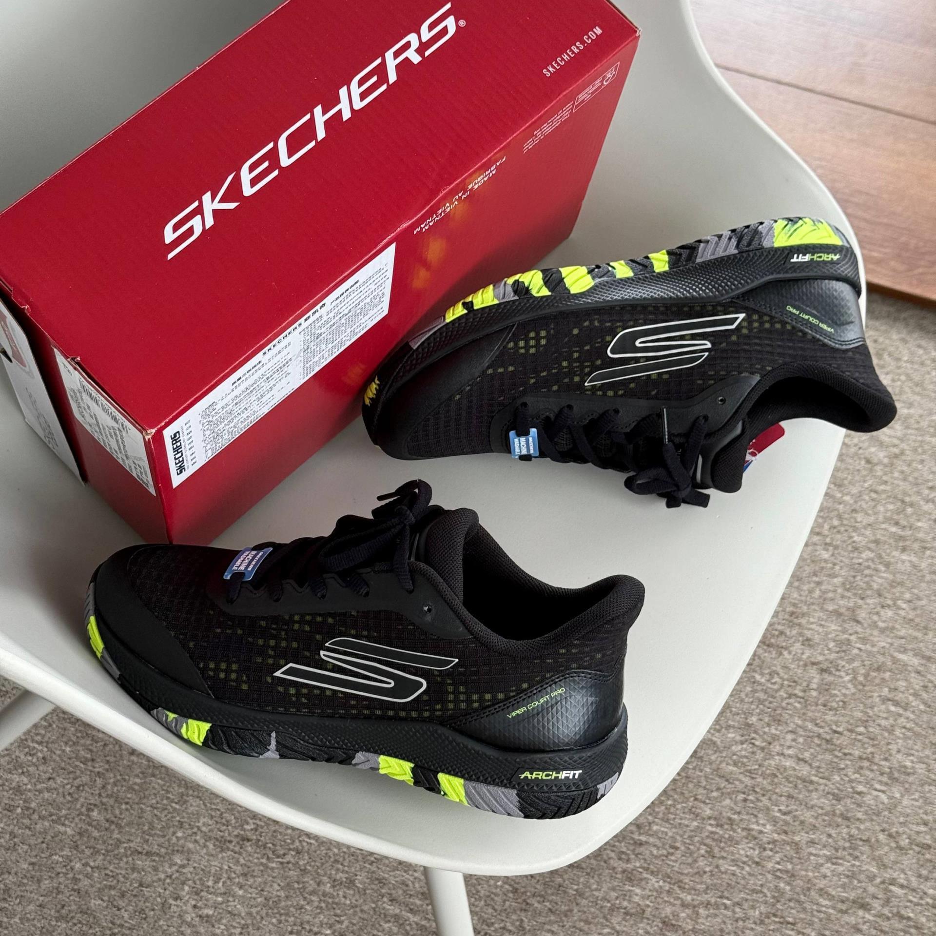 Alternative view of Giày Skechers Viper Court Pro 'Black' 172069C-BLK