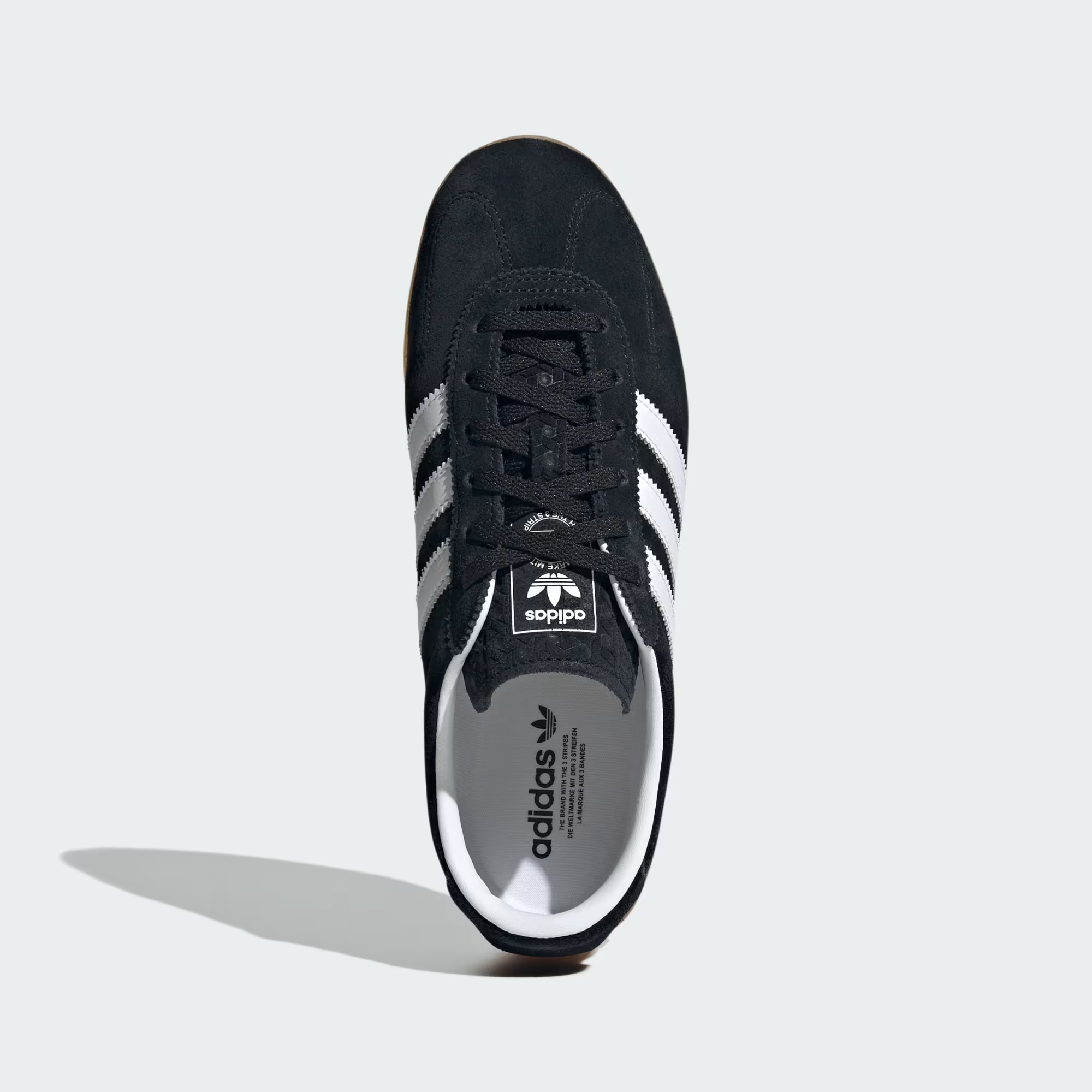 Alternative view of Giày Adidas Gazelle Lo Pro 'Black White Gum' JR8886