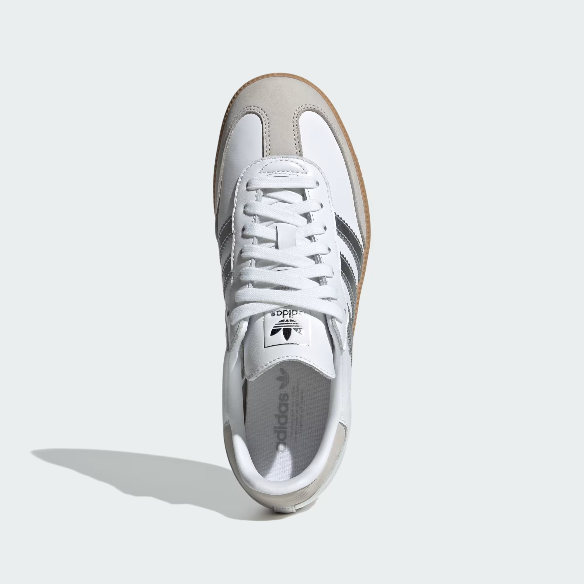 Alternative view of Giày Adidas Samba OG 'White Silver Metallic Grey' JI2725