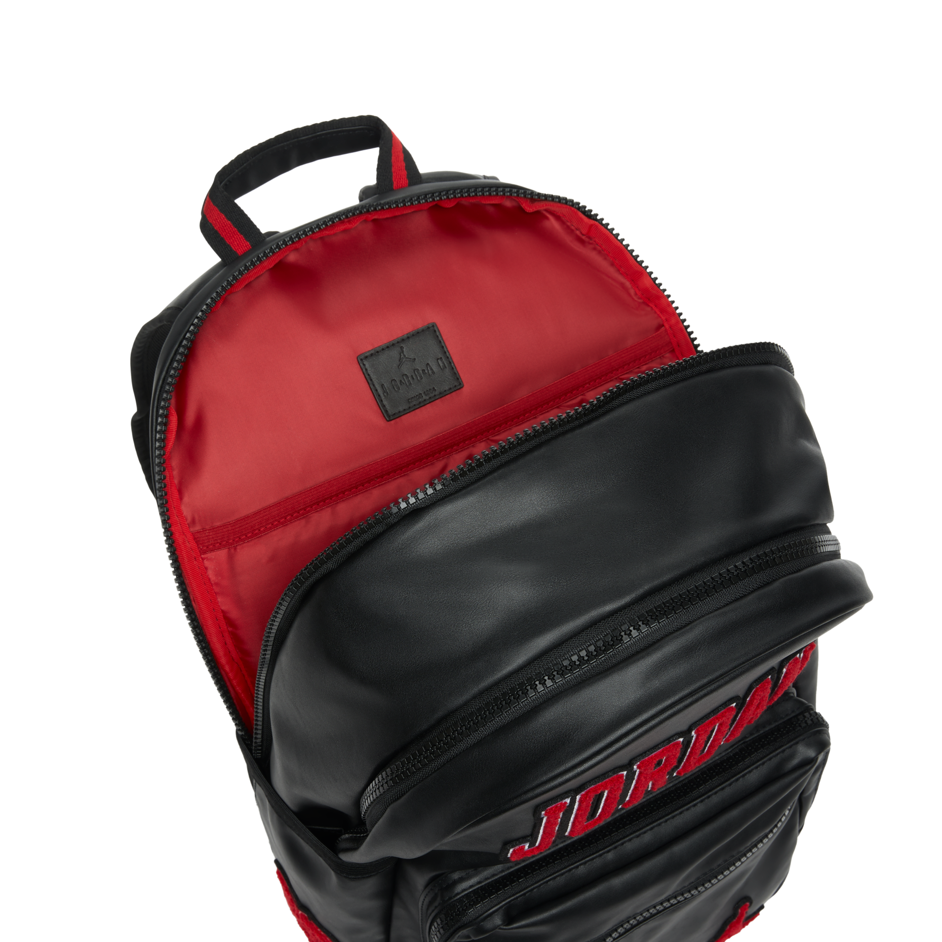 Alternative view of Balo Nike Jordan Borough Varsity Backpack 'Black Red' II7300-010