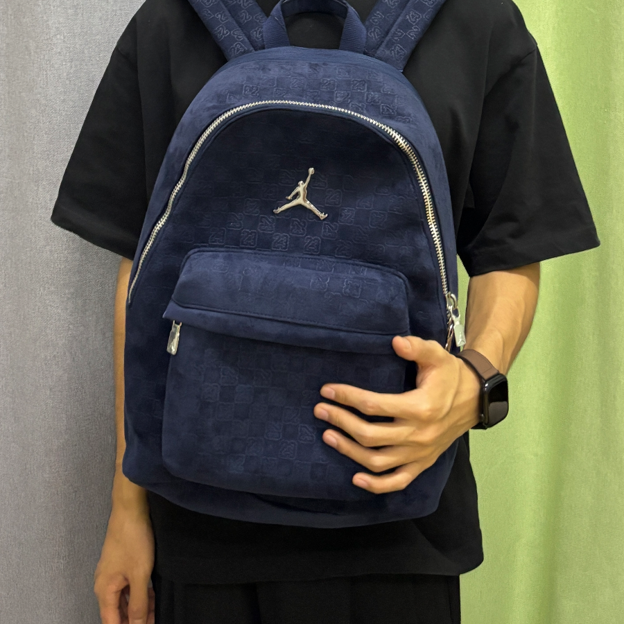 Alternative view of Balo Nike Jordan Monogram Suede 'Blue' JD2533180AD-001