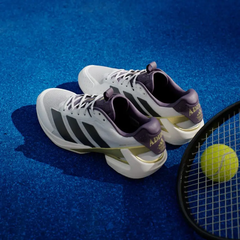 Alternative view of Giày Adidas Adizero Ubersonic 5 'White Black Aurora Plum' JQ3778