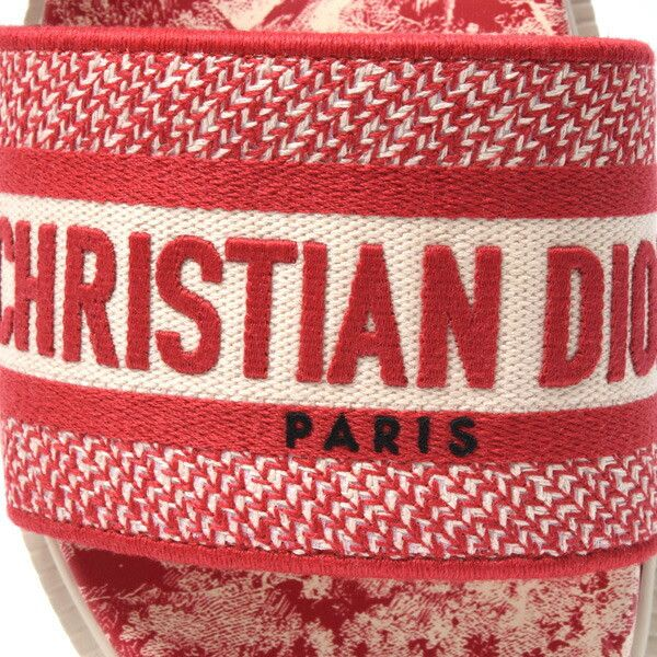 Alternative view of Dép Dior Dway Mule Embroidery Sandals 'Red' B0BNM5XWLV