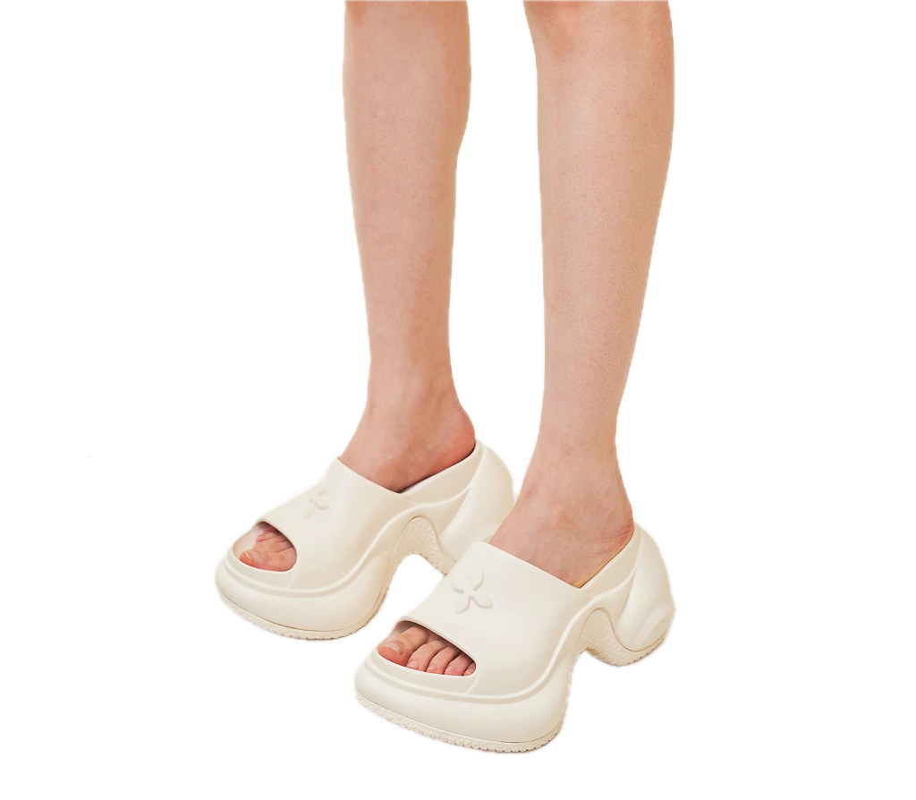 Alternative view of Dép SMFK Compass Wave High-Heel Bumper ‘White’ SL002W1