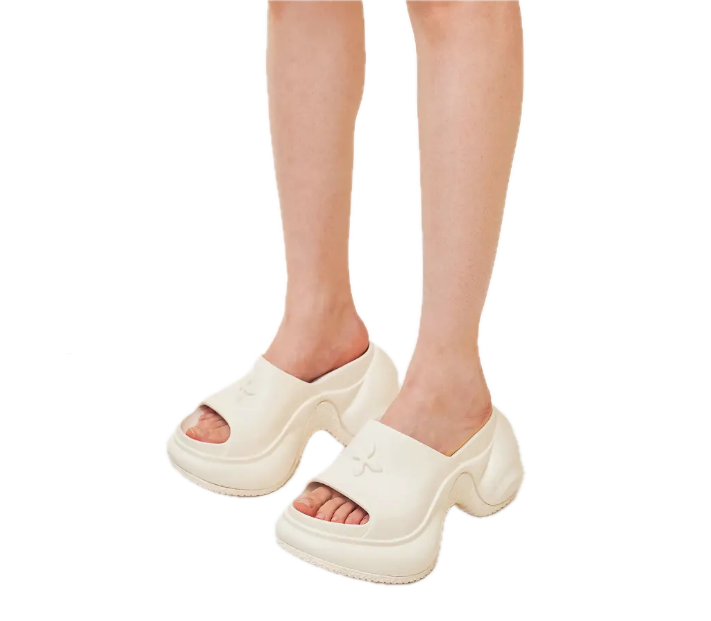 Alternative view of Dép SMFK Compass Wave High-Heel Bumper ‘White’ SL002W1