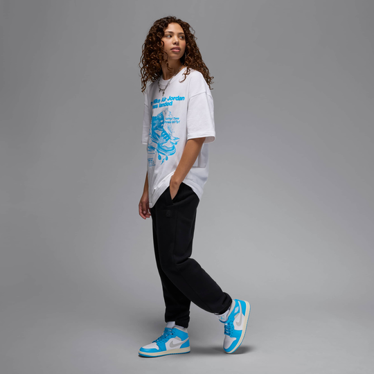 Alternative view of Giày Nike Air Jordan 1 Mid ‘Dark Powder Blue’ BQ6472-400