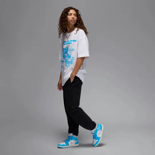 Alternative view of Giày Nike Air Jordan 1 Mid ‘Dark Powder Blue’ BQ6472-400