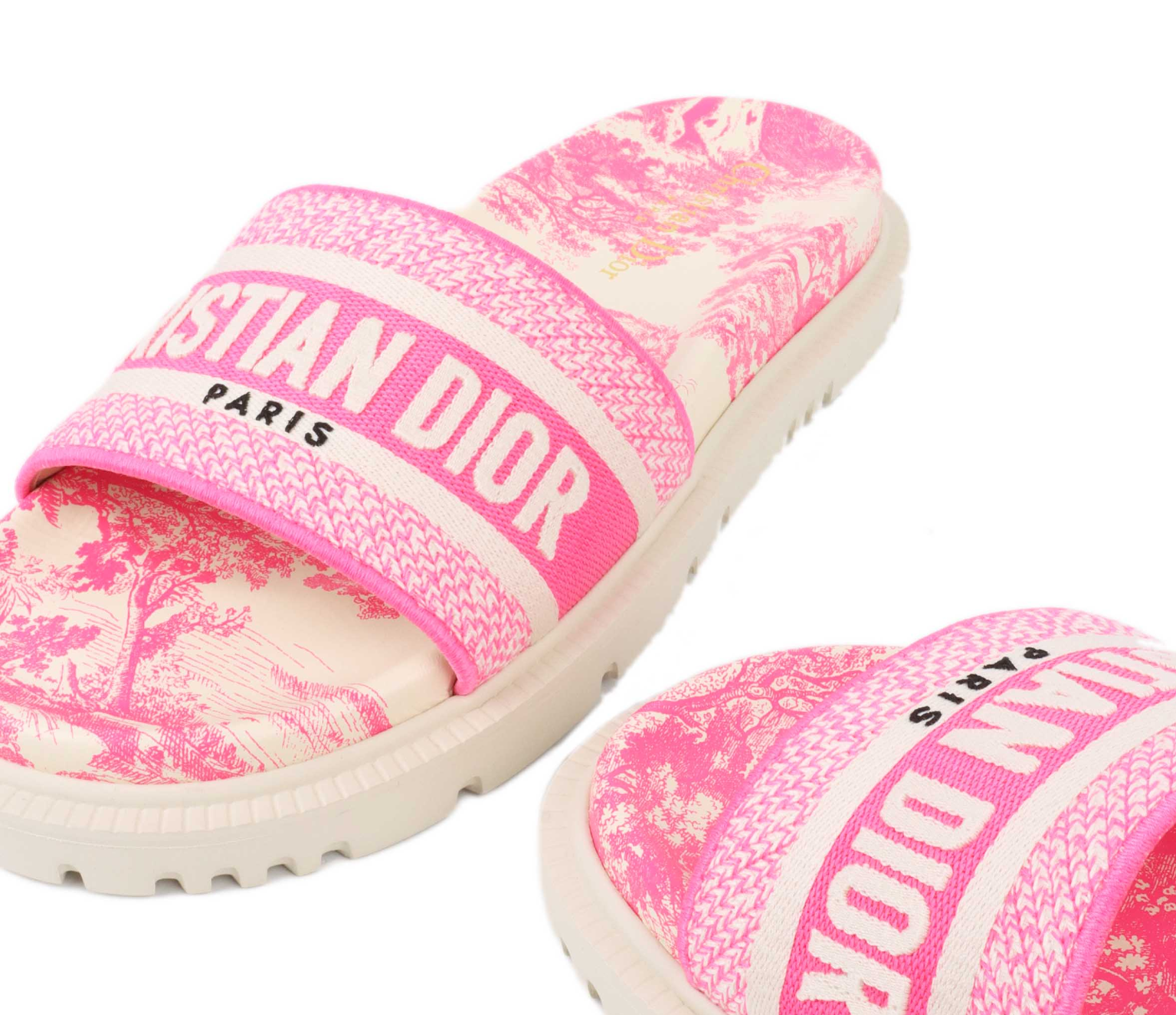 Alternative view of Dép Dior Dway Rubber Slides 'Pink'