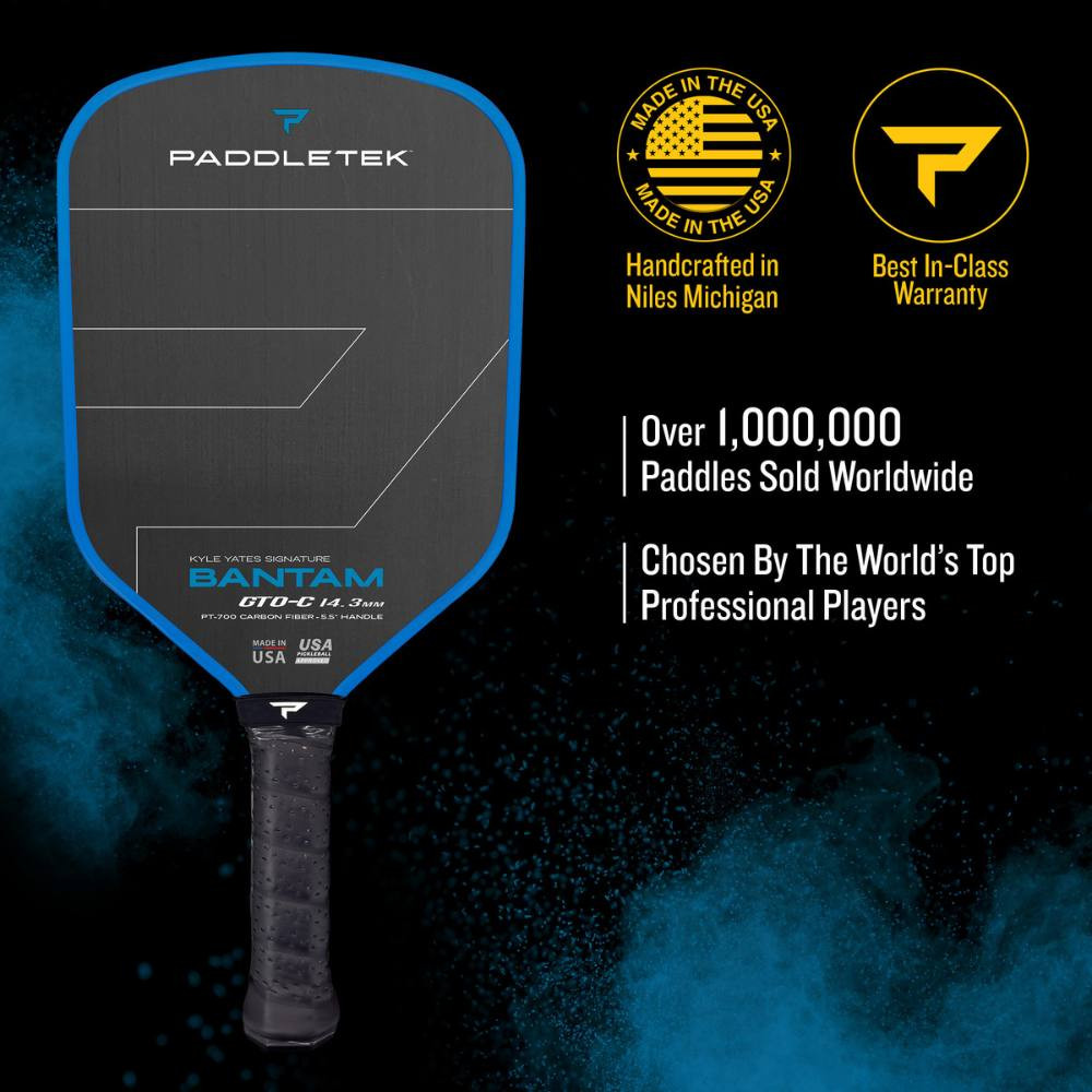 Vợt Pickleball Paddletek Bantam GTO-C 14.3 14.3mm 'Blue' - Ảnh 3