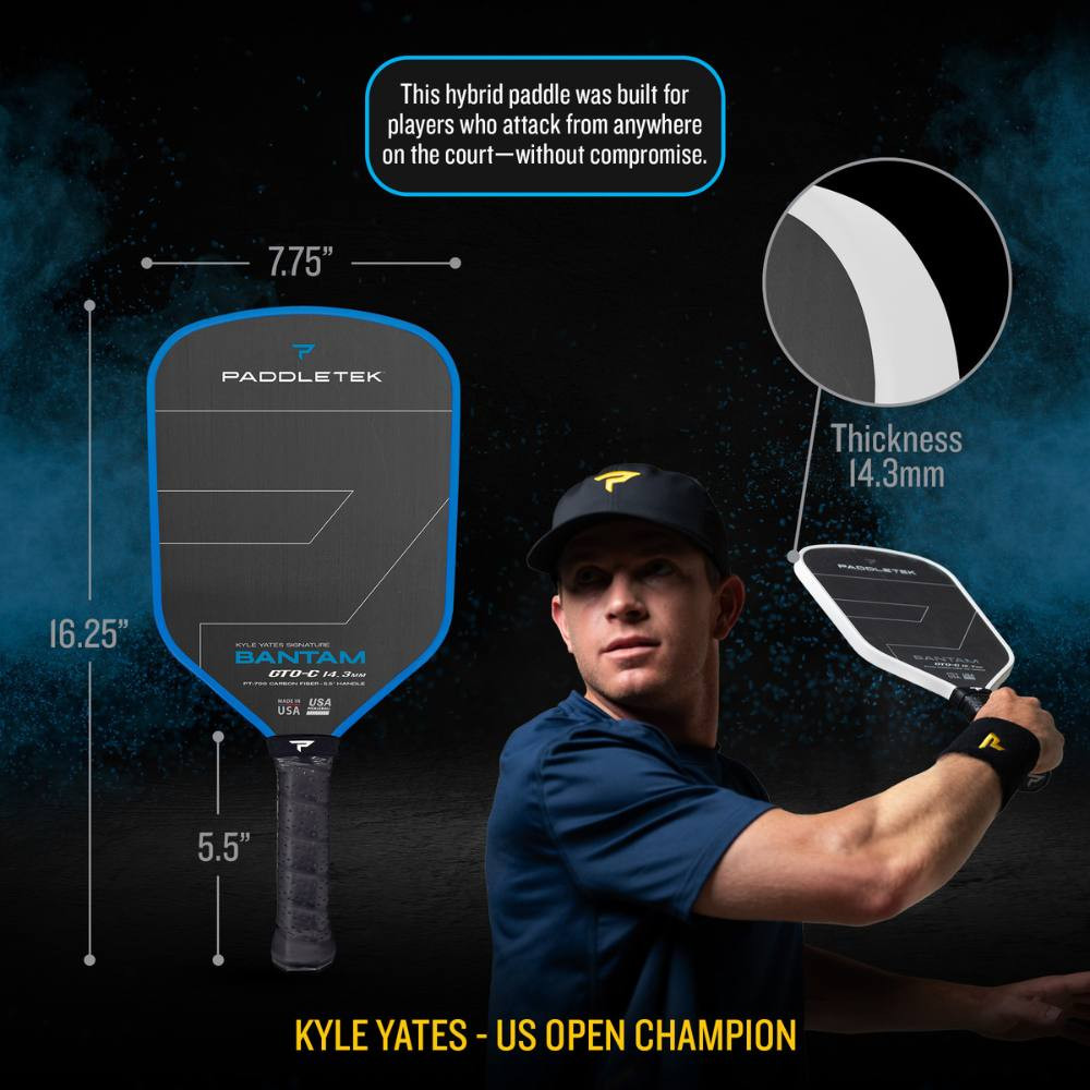 Alternative view of Vợt Pickleball Paddletek Bantam GTO-C 14.3 14.3mm 'Blue'