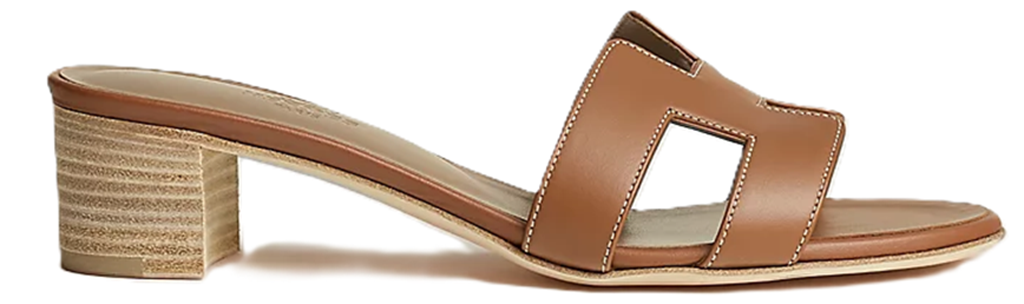 Dép Hermes Oasis Leather Sandals 'Brown' H071002Z-03420