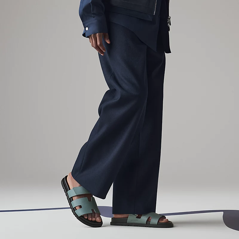 Alternative view of Dép Hermes Chypre Sandal 'Grey' H222857ZHBR465