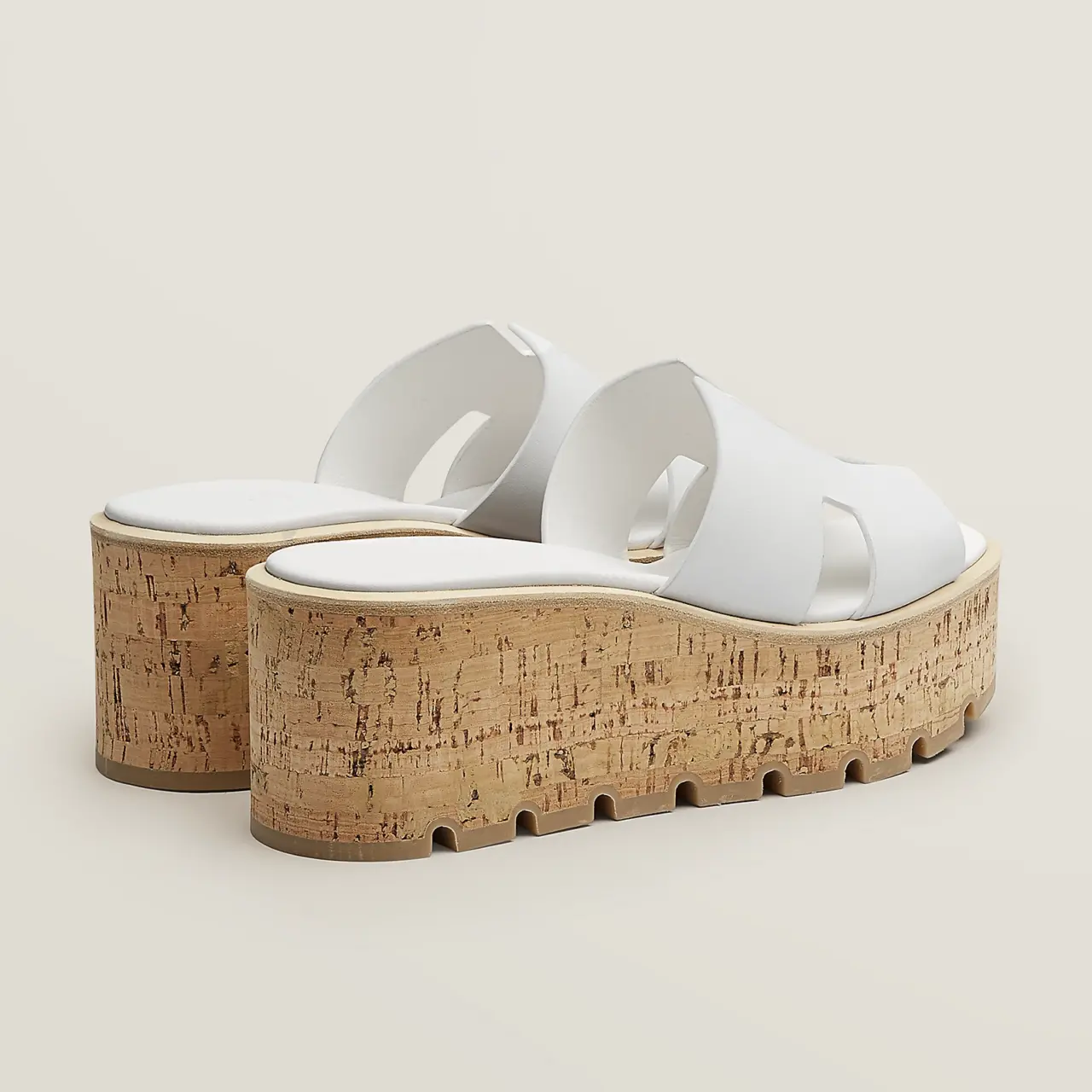 Alternative view of Dép Hermes Eze 30 Sandal 'White' H251309Z-90400