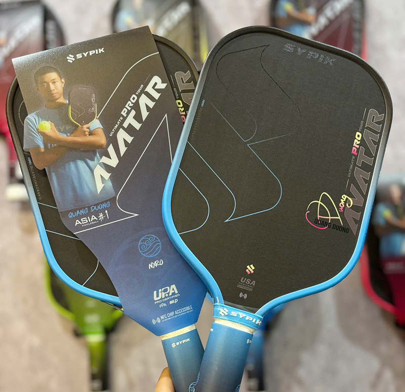 Alternative view of Vợt Pickleball Sypik Avatar Ultimate Pro Tour 16mm 'Blue'