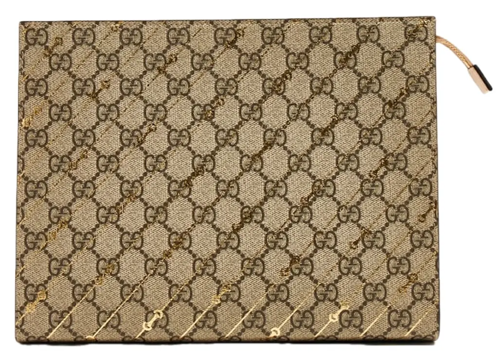 Túi Gucci Horsebit Print Pouch 'Beige' 774345-FACYR-8548
