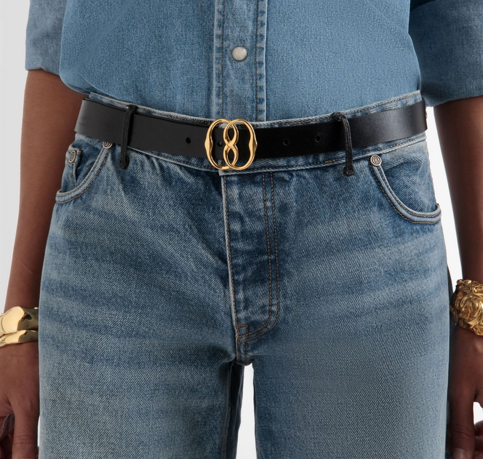 Alternative view of Thắt Lưng Bally Emblem Leather 25mm Belt 'Black' 6304232