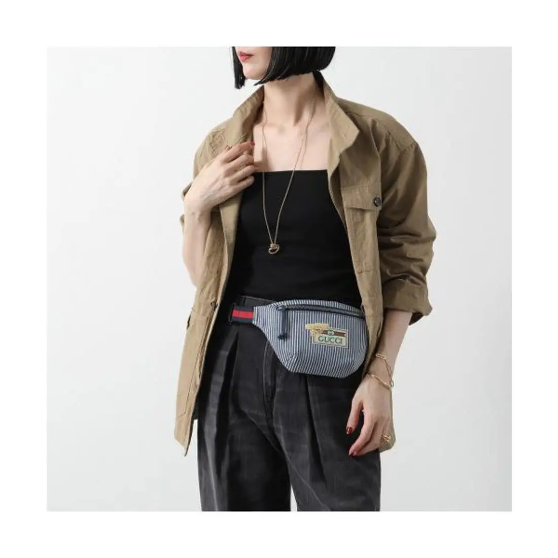 Alternative view of Túi Gucci Cotton Fabric Fanny Pack 'Blue' 502095-FACAM-4046