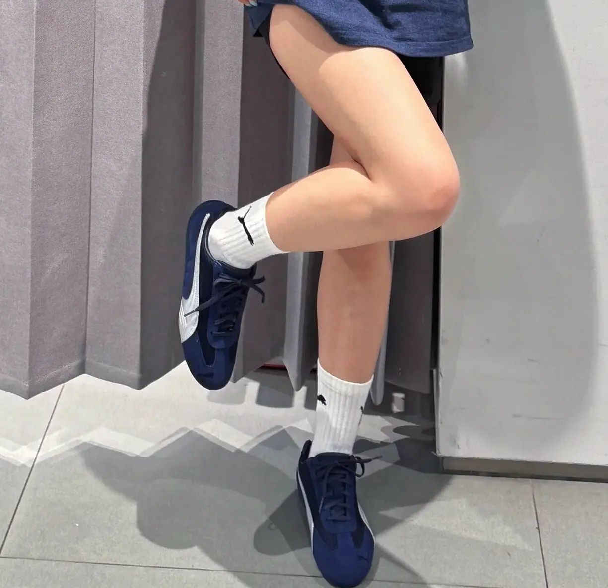 Alternative view of Giày Puma Speedcat Premium 'Navy Matte Silver' 403902-05
