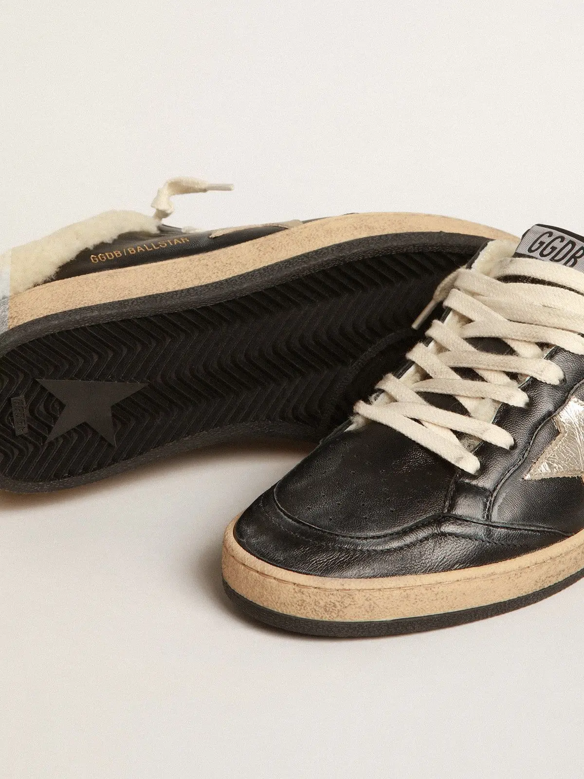 Giày Golden Goose Ball Star 'Black' GWF00436-F004042-90370 - Ảnh 3