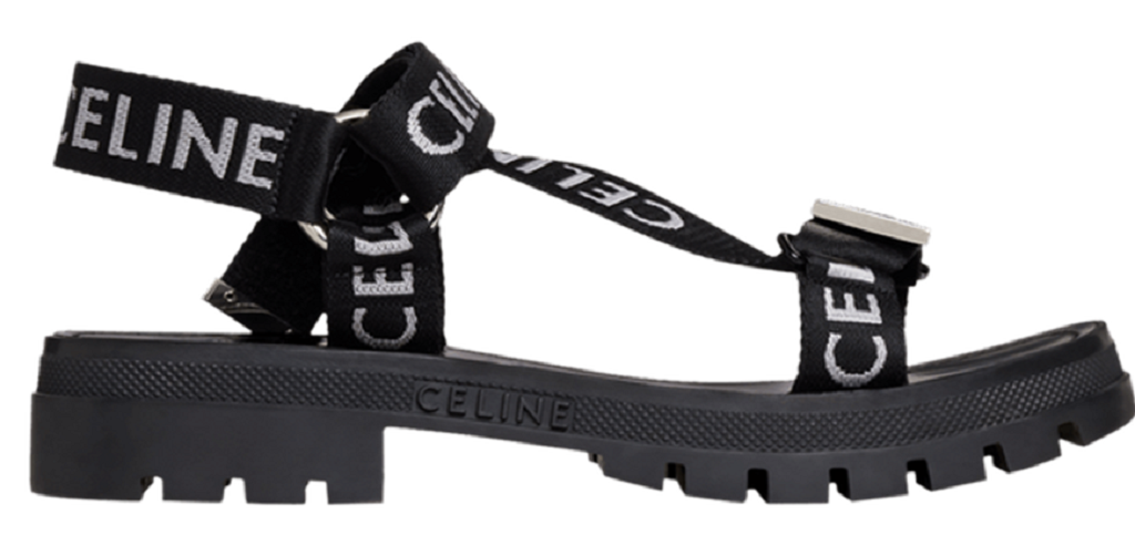 Dép Celine Leo Strappy 'Black White' 346742208C-38AW
