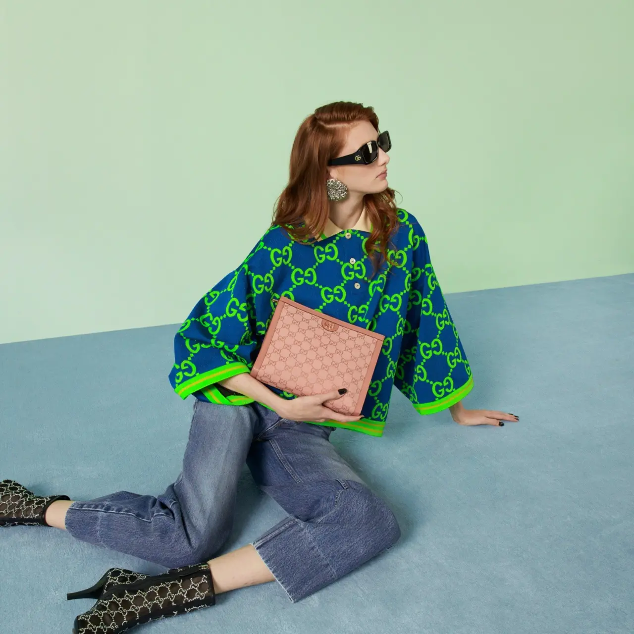 Alternative view of Túi Gucci Ophidia Pouch 'Pink' 625549-FACC7-5748