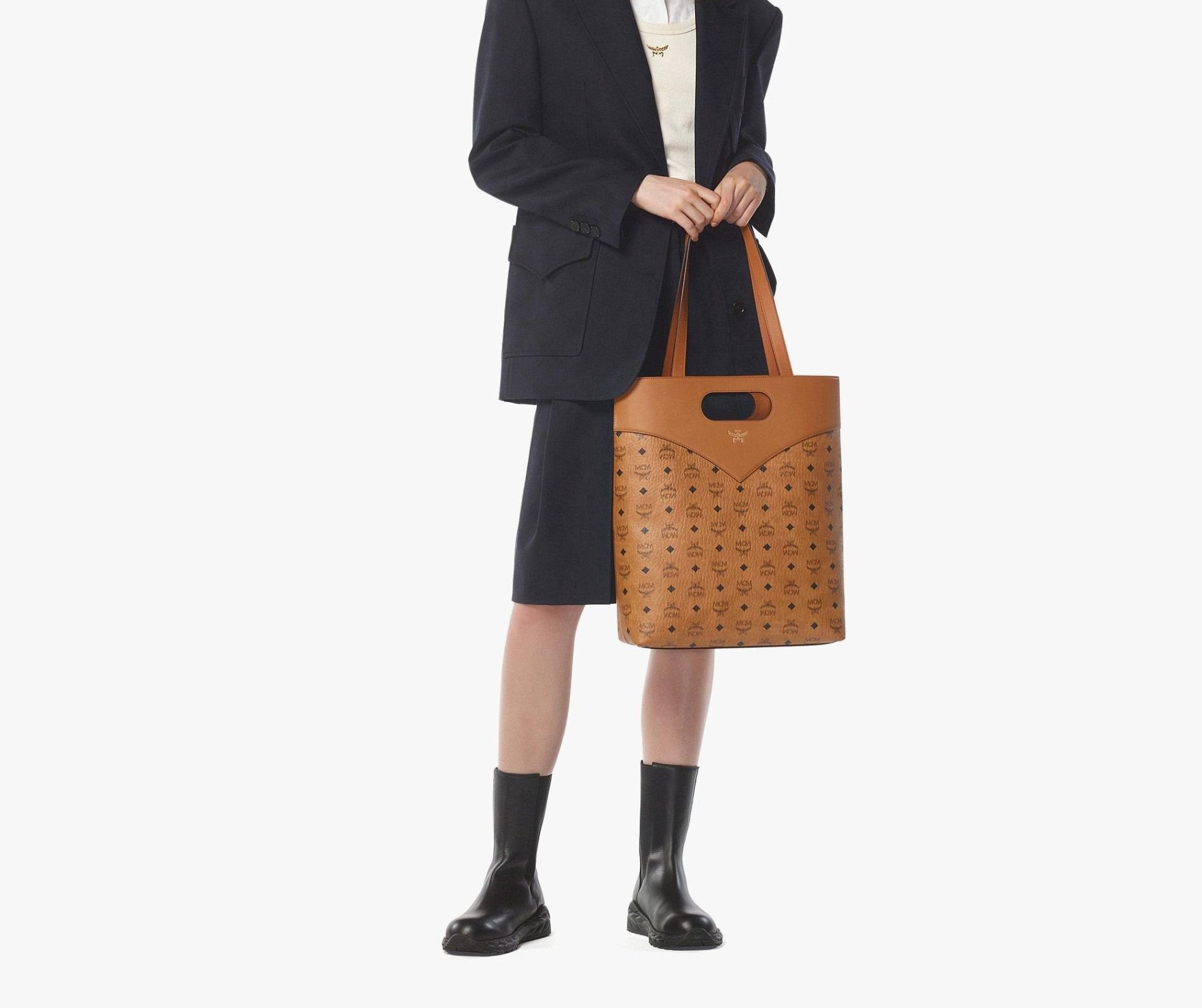 Alternative view of Túi MCM Diamond Tote 'Cognac' MMTEAAK01CO001