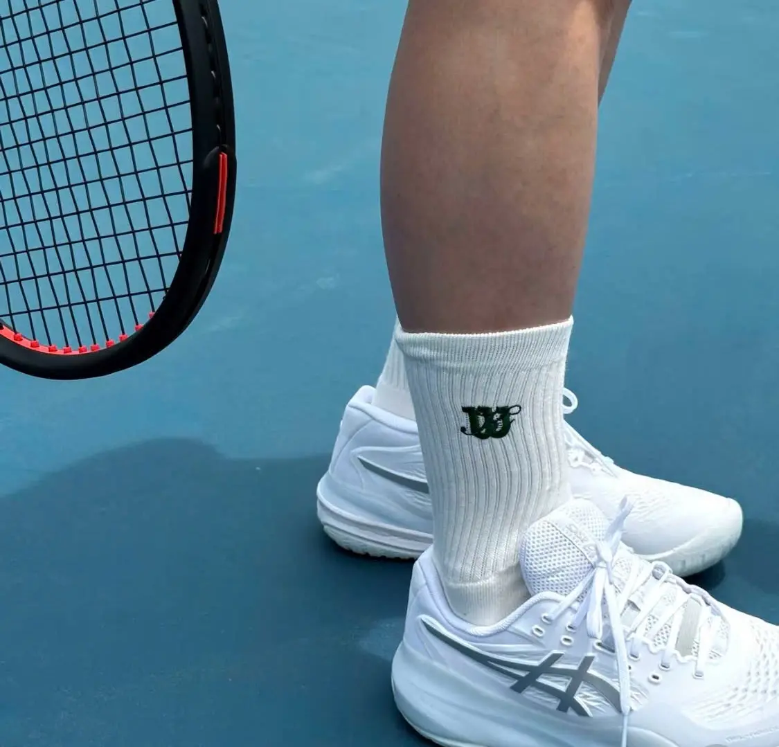 Alternative view of Giày Asics Gel-Resolution X 'White Monument Blue' 1042A279-102