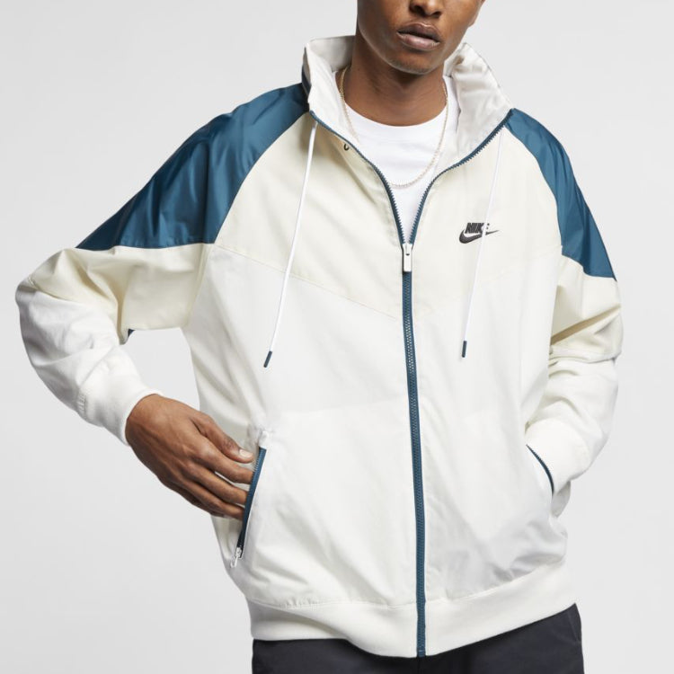 Alternative view of Áo Nike Sportswear Wind Runner 'Green White' CN8771-133