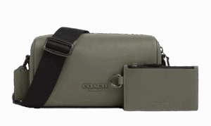 Túi Coach Calf Leather Shoulder 'Military Green' CV530-QBMGR