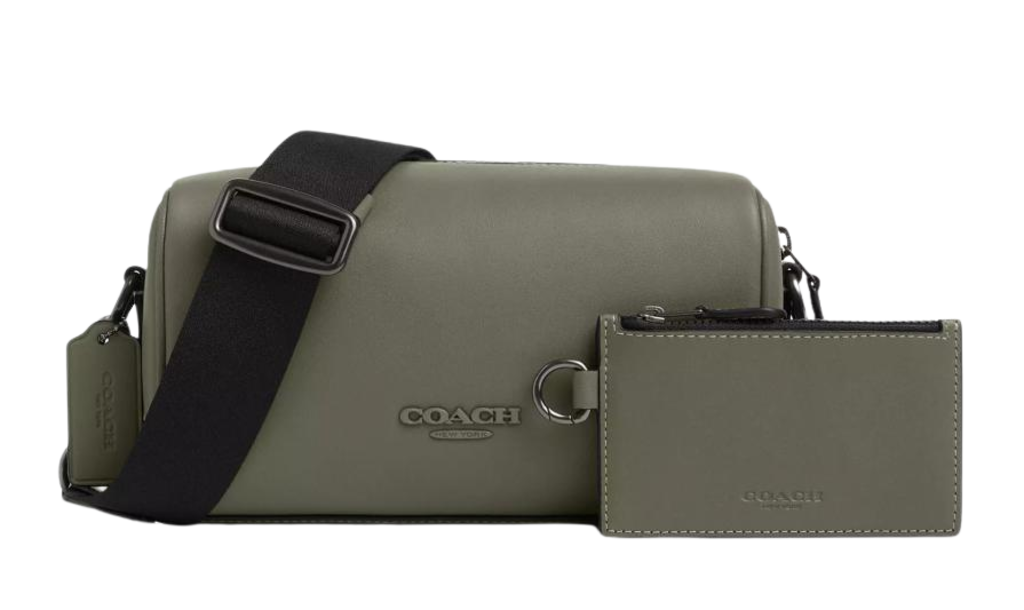 Túi Coach Calf Leather Shoulder 'Military Green' CV530-QBMGR