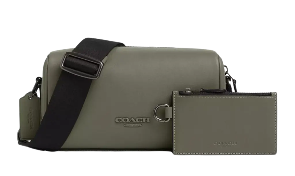 Túi Coach Calf Leather Shoulder 'Military Green' CV530-QBMGR
